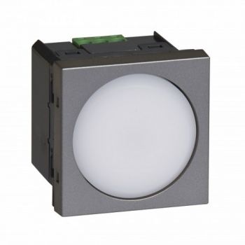 Legrand Arteor 572734 Skirting Light SelfContained PlugIn 2Modules Magnesium