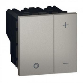 Legrand Arteor 572738 PushButton Dimmer For Ballast 010V 2Modules Magnesium