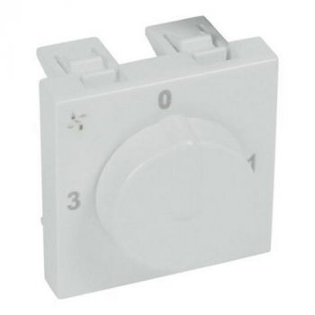 Legrand Arteor 572786 Fan Controller Ac Speed Control 4 Positions 2Modules Soft Aluminium