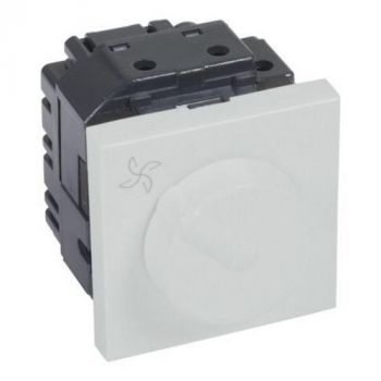 Legrand Arteor 572796 Fan Controller Rotary Speed Controller 40400 Va 2Modules Soft Aluminium