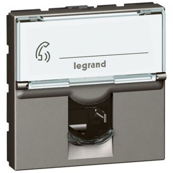 Legrand Arteor 572813 Telephone Socket Rj11 Module Magnesium