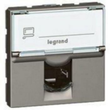 Legrand Arteor 572814 Rj45 Socket Category 6 UTP 2Modules Magnesium