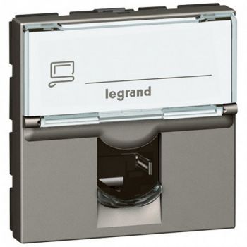 Legrand Arteor 572837 Adaptor For Data Socket For Keystone Single Connector 2Modules Magnesium