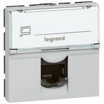 Legrand Arteor 572931 Adaptor For Data Socket For Keystone Single Connector 2Modules Soft Aluminium