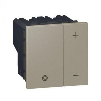 Legrand Arteor 572939 Pushbutton Dimmer For Ballast 110V 2Modules Champagne