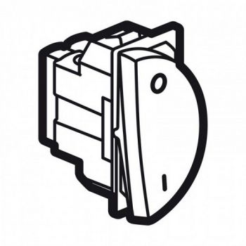 Legrand Arteor 573031 Double Pole Switch 20A 250V Round 1right Modules White