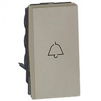 Legrand Arteor 573037 1Way Pushbutton With Bell Symbol 1Module Champagne