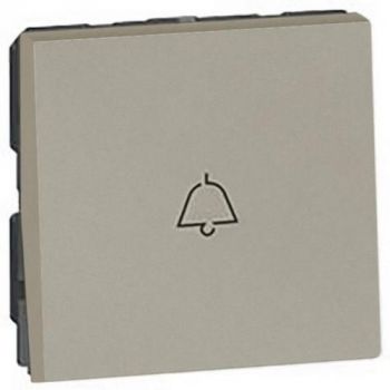 Legrand Arteor 573039 1Way Pushbutton With Bell Symbol 2Modules Champagne