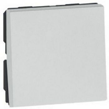 Legrand Arteor 573044 2Way Pushbutton 2Modules Soft Aluminium