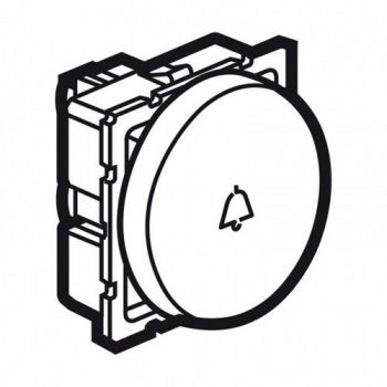 Legrand Arteor 573080 1way PushButton With Bell Symbol 2round Modules White