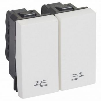 Legrand Arteor 573294 Switch For Bed Lights Lighting Control 2 X 1Module White
