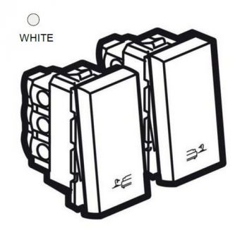 Legrand Arteor 573296 Pushbutton For Bed Lights For Lighting Control 2 X 1Modules White