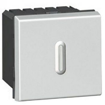 Legrand Arteor 574137 Time Delay Switch With Led 2Modules Soft Aluminium