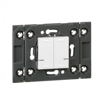 Legrand Arteor 574244 Wireless Double Light Switch White