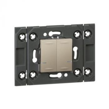 Legrand Arteor 574247 Wireless Double Light Switch Titanium