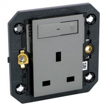 Legrand Arteor With Netatmo 574258 Connected Switched Power Outlet 1G Standard13 Magnesium