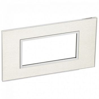 Legrand Arteor 575036 Cover Plate Italian/French/ 4Modules Stainless Steel