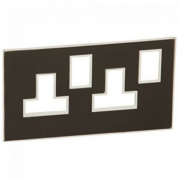 Legrand Arteor 575103 Cover Plate For Switched Socket s Mirror Black