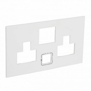 Legrand Arteor 575170 Special Cover Plate For Multi2X2 P+E Switched Socket Outlet With USB Charger White