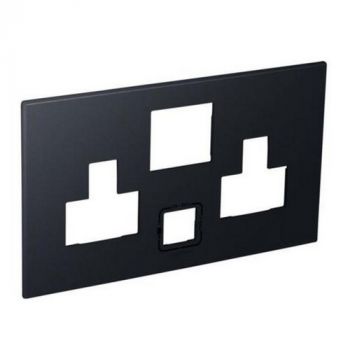 Legrand Arteor 575171 Special Cover Plate For Multi2X2Pole And Earth Switched Socket Outlet With USB Charger Graphite