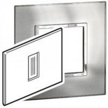 Legrand Arteor 575246 Cover Plate 1Module 2X4 Stainless Steel