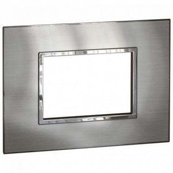 Legrand Arteor 575276 Cover Plate 3Modules 2X4 Stainless Steel