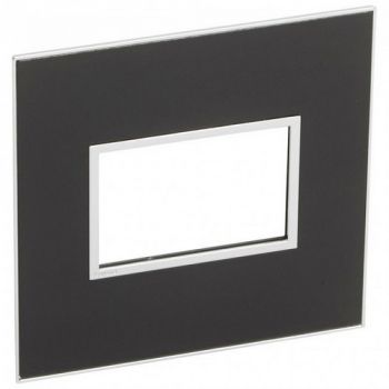 Legrand Arteor 575283 Cover Plate 3Modules 4X4 Mirror Black