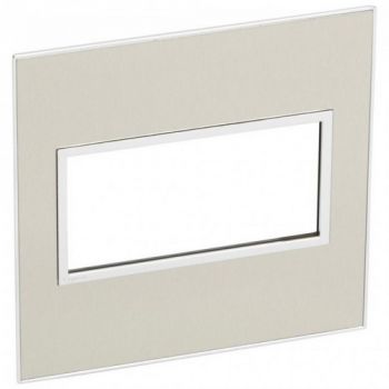 Legrand Arteor 575296 Cover Plate 4Modules 4X4 Stainless Steel