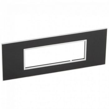 Legrand Arteor 575373 Cover Plate 6Modules Mirror Black