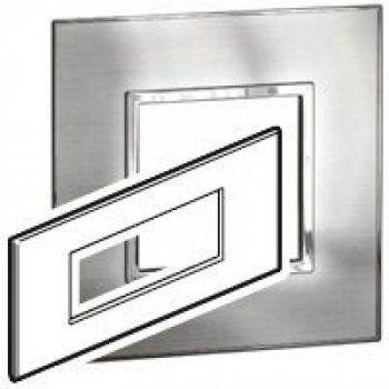 Legrand Arteor 575376 Cover Plate 6Modules Stainless Style Stainless Steel