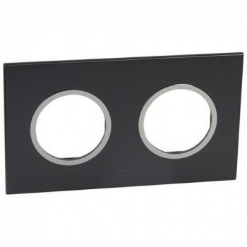 Legrand Arteor 575512 Cover Plate French/ Round 2 X 2Modules Graphite