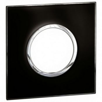 Legrand Arteor 575613 Cover Plate Round 2Modules Mirror Black