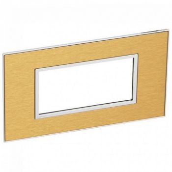 Legrand Arteor 576270 Cover Plate 4Modules Gold Brass