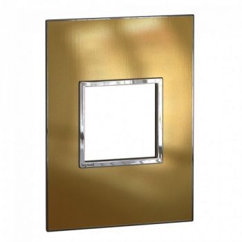 Legrand Arteor 576430 Cover Plate 2Modules 2X4 Gold Brass