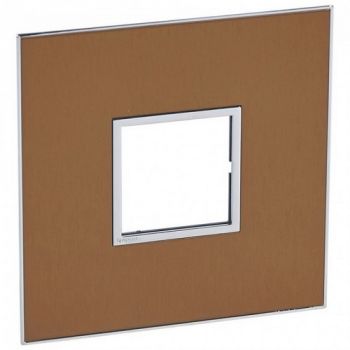 Legrand Arteor 576620 Cover Plate 2Modules 4X4 Gold Brass