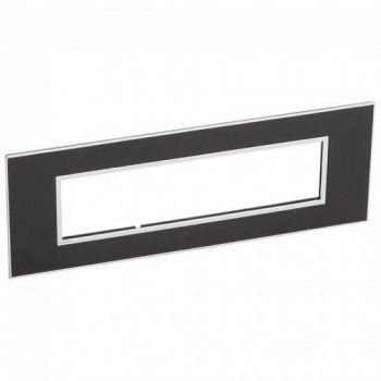Legrand Arteor 576703 Cover Plate 8Modules Mirror Black