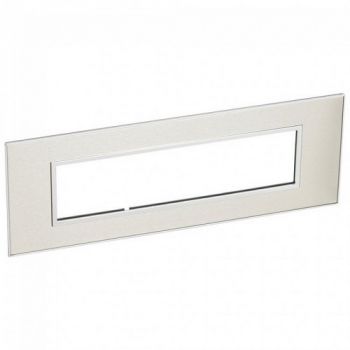 Legrand Arteor 576706 Cover Plate 8Modules Stainless Steel