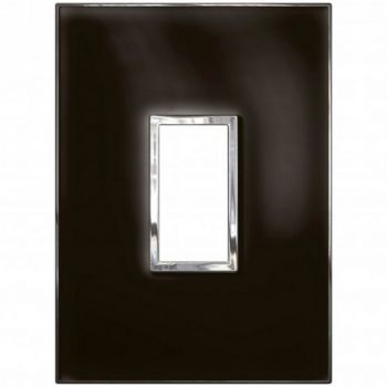 Legrand Arteor 576723 Cover Plate 1 Vertical Modules 2X4 Mirror Black