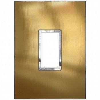 Legrand Arteor 576730 Cover Plate 1 Vertical Modules 2X4 Gold Brass
