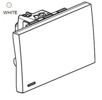 Legrand Ysalis 701014 OneWay Switch With 3Module And Fluo White