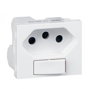 Legrand Ysalis 701021 Socket Outlets 16A With 1.5 Module Switched Socket White