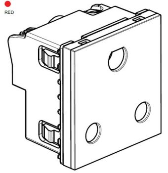 Legrand Ysalis 701024 Socket Outlets 16A With 2Module Dedicated Red