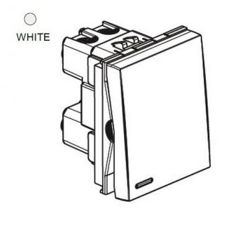 Legrand Ysalis 701036 Intermediate Switch With 1.5 Module White