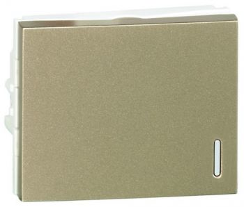 Legrand Ysalis 701112 1Lever One Way Switch With 1.5 Module Champagne