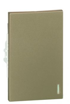 Legrand Ysalis 701116 OneWay Switch With 3Module And Fluo Champagne