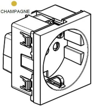 Legrand Ysalis 701126 Socket Outlet 16A With 2Module Champagne