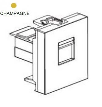 Legrand Ysalis 701143 45 Socket s With 1.5 Module Champagne