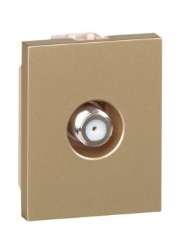 Legrand Ysalis 701151 F Type TV Socket s With 1.5 Module Champagne