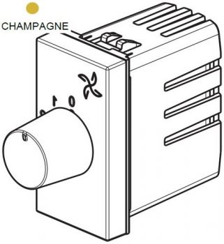 Legrand Ysalis 701160 Fan Controller With 04 Speed Regulation 100W 1Module Champagne