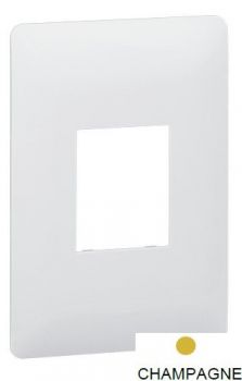 Legrand Ysalis 701185 2X4 Horizontal Cover Plate For 1.5 Module Mechanisms Champagne